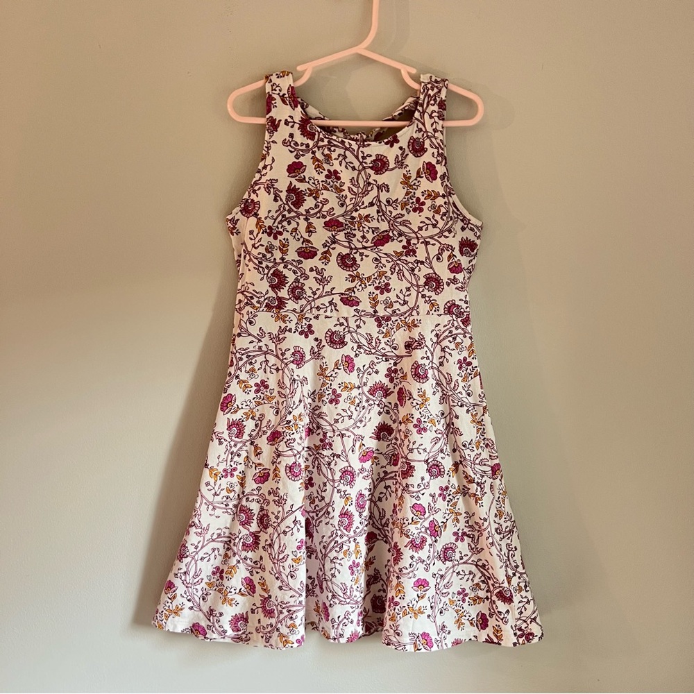 Old Navy Floral Print Fit and Flare Girls Dress Size M (8)